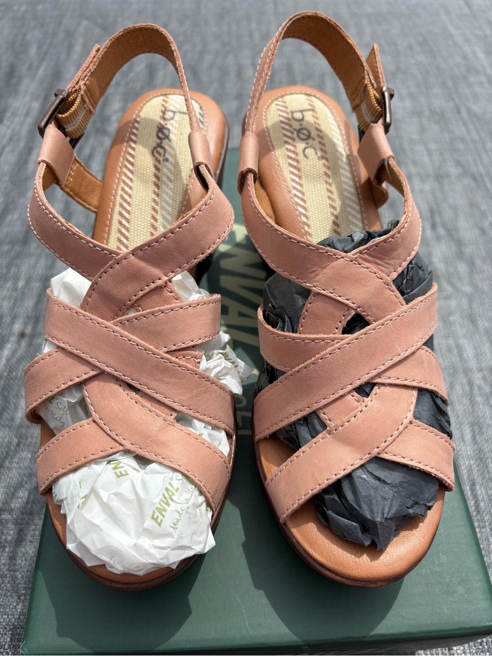 b.o.c. Sandals in Blush Pink